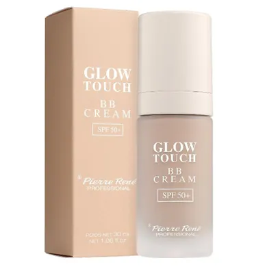 Pierre Rene, Glow Touch BB Cream, rozświetlający krem BB, SPF50, 03 Beige, 30 ml