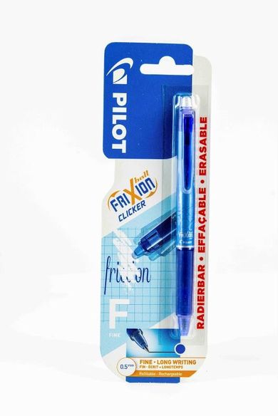 Pilot, Frixion Clicker, pióro kulkowe, niebieskie 0.5 mm
