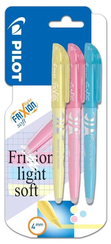 Pilot, Frixion light soft, zakreślacz, 3 kolory