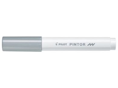 Pilot, Pintor F, marker permanentny, srebrny