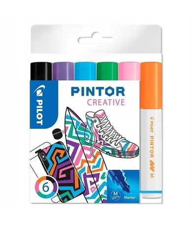 Pilot, Pintor Fun, marker permanentny, 6 kolorów