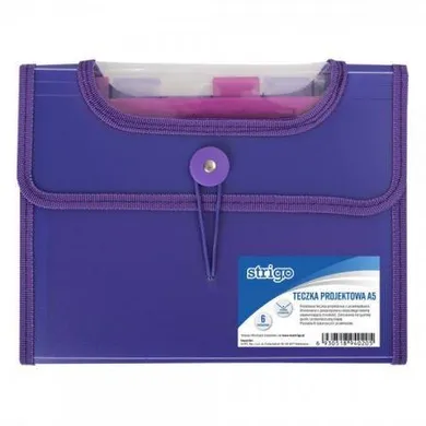 Pilot, teczka A5 z 6 przekładkam, fioletowa, 1 szt.