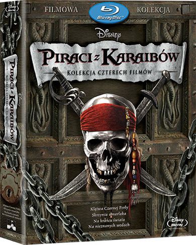 Pakiet: Piraci z Karaibów 1-4. Blu-Ray