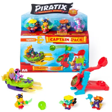 Piratix, Shark Treasure, Captain Pack, zestaw z figurką, 1 szt.