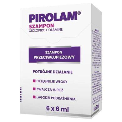 Pirolam, szampon przeciwłupieżowy, 6-6 ml