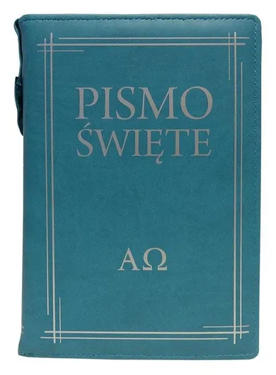 Pismo Święte w etui, turkusowe