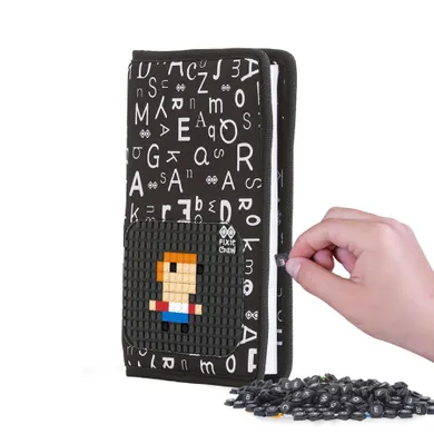 Pixie Crew, Alfabet, zeszyt A5, w linię, czarny panel, 1 szt.