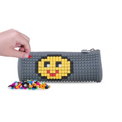 Pixie Crew, piórnik, tuba, szary, szary panel