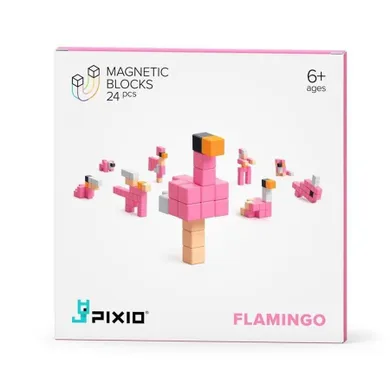 Pixio, Flamingo, klocki magnetyczne, 24 elementy