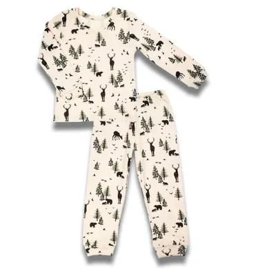 Piżama chłopięca, beżowa, Nicol