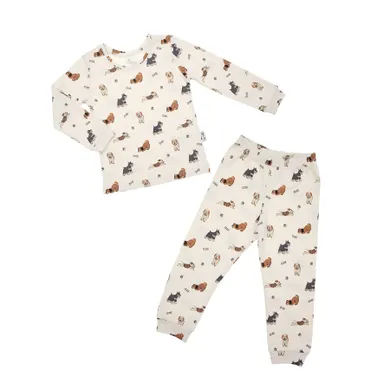 Piżama chłopięca, beżowa, Nicol