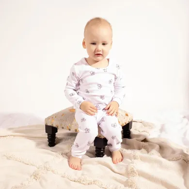 Piżama chłopięca, biała, Nicol