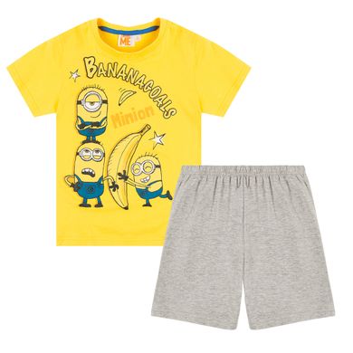 Piżama chłopięca z krótkim rękawem, Minionki i banany