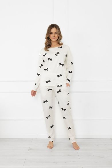 Piżama damska, biała, Italian Fashion