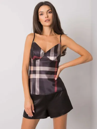 Piżama damska, czarna, Xsapienza