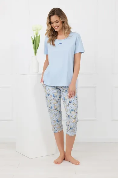 Piżama damska, niebieska, Celozja, Italian Fashion