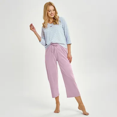 Piżama damska, niebieska, Debora, Taro