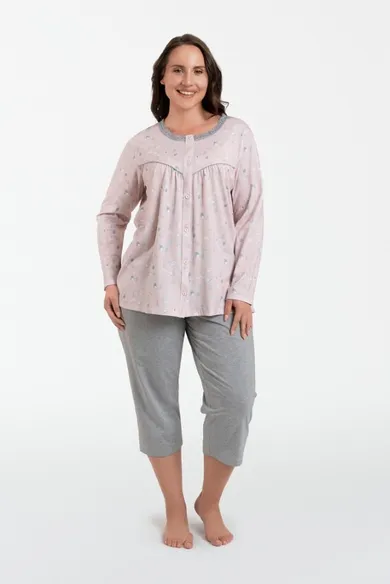 Piżama damska, plus size, mix, Daniela, Italian Fashion