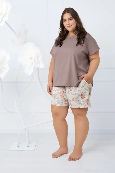 Piżama damska, plus size, mix, Solita, Italian Fashion