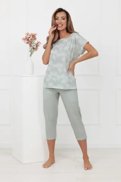 Piżama damska, zielona, Kalina, Italian Fashion