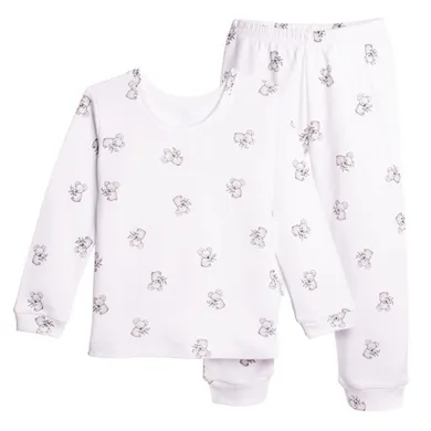 Piżama dziecięca, biała, Nicol