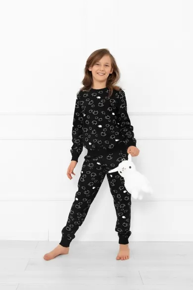Piżama dziecięca, czarna, Wito, Italian Fashion
