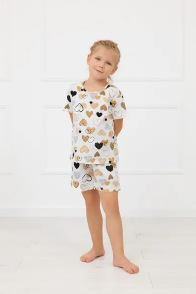 Piżama dziewczęca, biała, Mimi, Italian Fashion