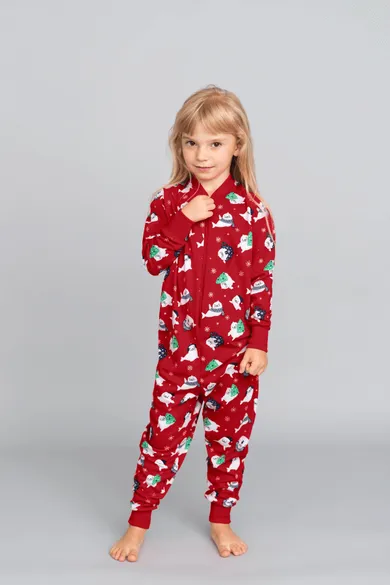 Piżama jednoczęściowa dziecięca, czerwona, Elder, Italian Fashion