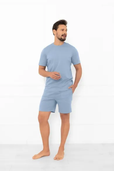 Piżama męska, niebieska, Krystian, Italian Fashion