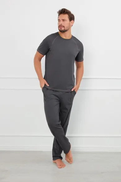 Piżama męska, szara, Italian Fashion