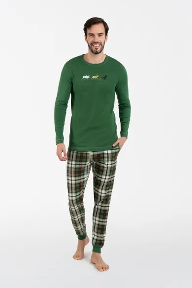 Piżama męska, zielona, Seward, Italian Fashion