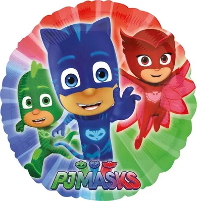 PJ Masks, okrągły, balon foliowy, 43 cm