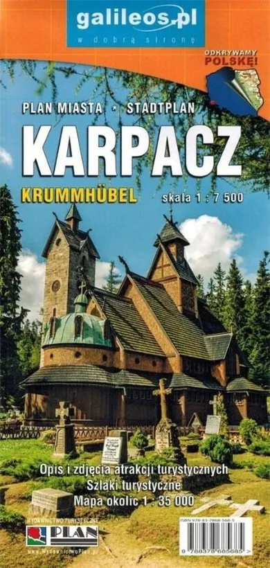 Plan miasta. Karpacz 1:7500