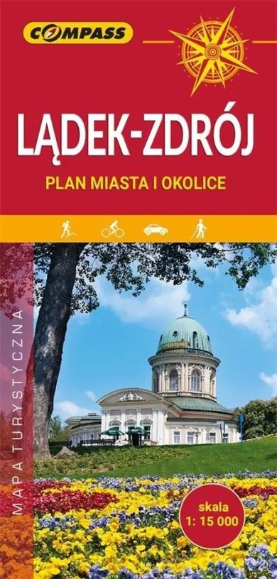 Plan miasta. Lądek-Zdrój i okolice. Skala 1:15 000