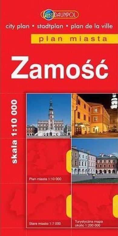 Plan miasta. Zamość