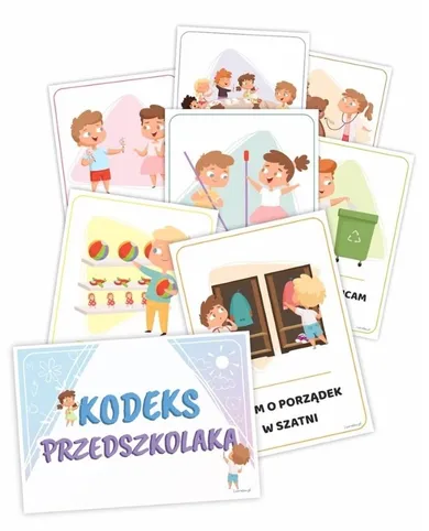 Plansze A5 Kodeks Przedszkolaka (17 kart)