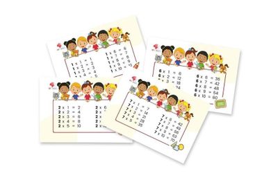 Plansze edukacyjne. Tabliczka mnożenia. A5