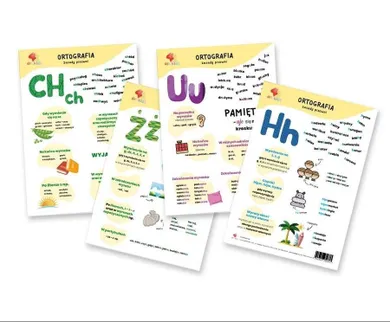 Plansze edukacyjne. Zasady ortografii. A4