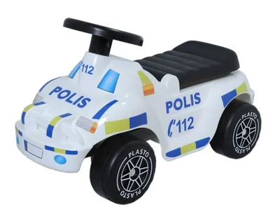 Plasto, jeździk z cichymi kołami, policja