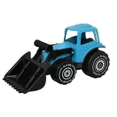Plasto, traktor z ładowaczem, turkusowy, 32 cm