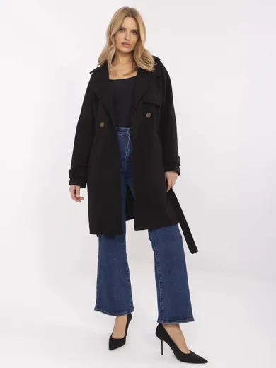 Płaszcz damski, czarny, Och Bella
