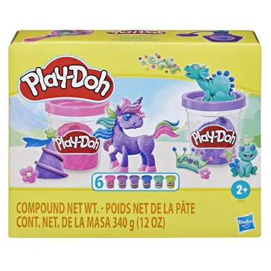 Play-Doh, 6 błyszczących kolorów, masa plastyczna