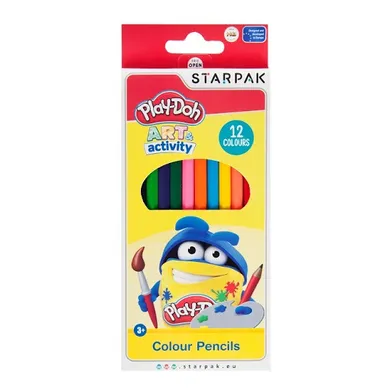 Play-Doh Art & Activity, kredki ołówkowe, hex, 12 kolorów