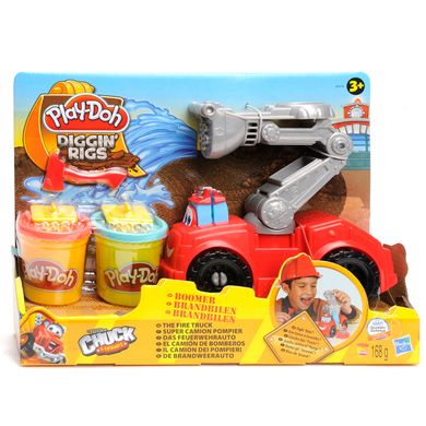 Play-Doh, Boomer, wóz strażacki + 2 tuby ciastoliny