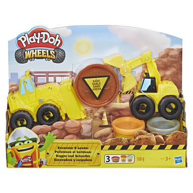 Play-Doh, Koparka, 3 tuby i akcesoria