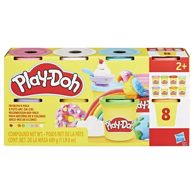 Play-Doh, Tęczowe Kolory, 8 tub