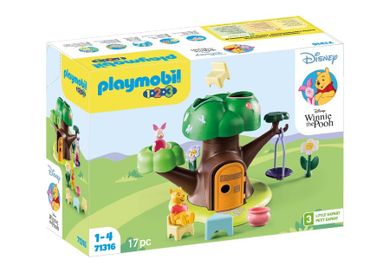 Playmobil, 1.2.3. & Disney: Domek w drzewie Kubusia Puchatka i Prosiaczka, 71316