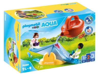 Playmobil, 1.2.3, Aqua, Huśtawka wodna z konewką, 70269