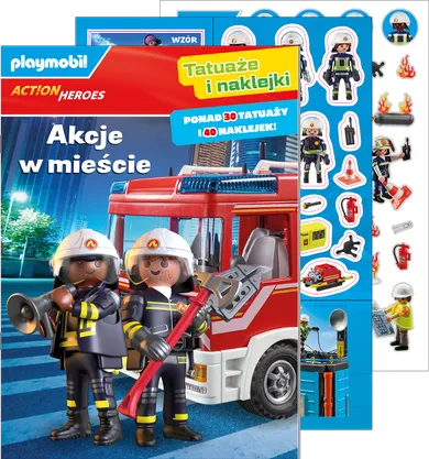 Playmobil Action Heroes. Akcje w mieście. Tatuaże i naklejki
