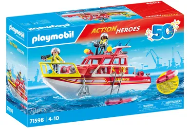 Playmobil, Action Heroes, Łódź ratownicza straży pożarnej, 71598